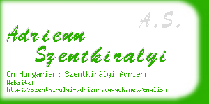 adrienn szentkiralyi business card